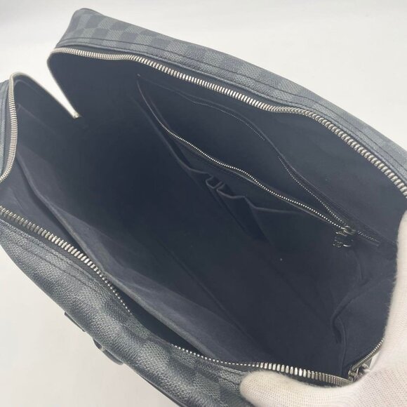 Authentic Louis Vuitton Damier Graphite Porte Document Voyage Briefcase Mens - Picture 10 of 15